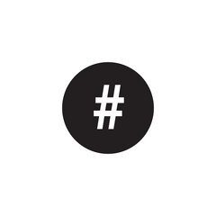 Hastag icon Vector flat, black trendy style illustration for web and app..eps
