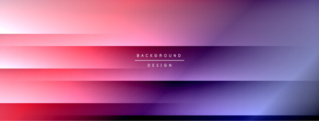 Abstract gradient background. Horizontal stripes blend pinks, purples, blues. Minimalist design, smooth transitions create modern aesthetic.