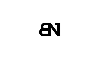 Obraz premium BN initial letter, monogram logo