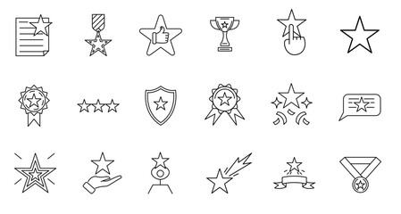 Excellence Icon Set Distinguished Solid Style Collection for Quality and Achievement. vector
