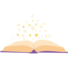 Magic Book Open Illustration