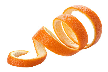 A juicy, sweet orange citrus fruit with a bright peel is isolated on a fresh white background