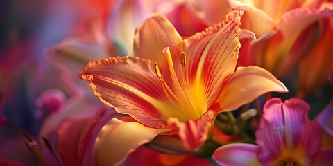 Fototapeta premium Close up of colorful variety flowers