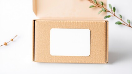 Unique Handmade Item Label Template - Creative Box Design Concept