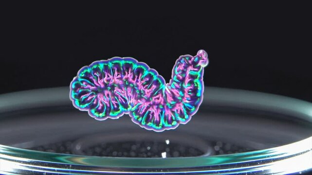 CGI animation of Hodgkin lymphoma tumor growth, visualizing cancer cell movement and the progression of the disease within the lymphatic system.