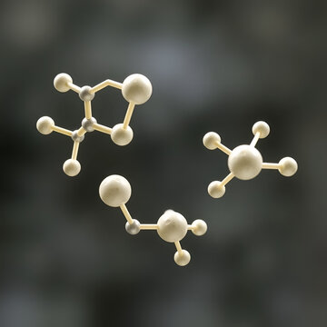 Spermine molecule. Skeletal formula. Polyamine involved in cellular metabolism that is found in all eukaryotic cells.
