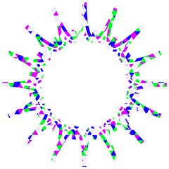 吹き出し ステンドグラス風 三角模様_点線付き_4色 (14)