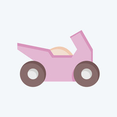 Icon Sport Bike. related to Transport symbol. flat style. design editable