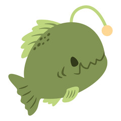 angler fish illustration