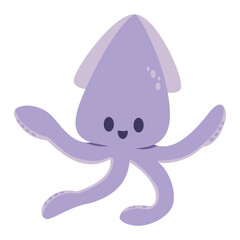 squid cartoon character illustration