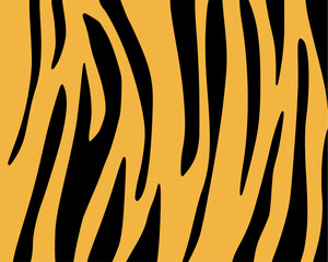 Tiger skin pattern hand drawn 