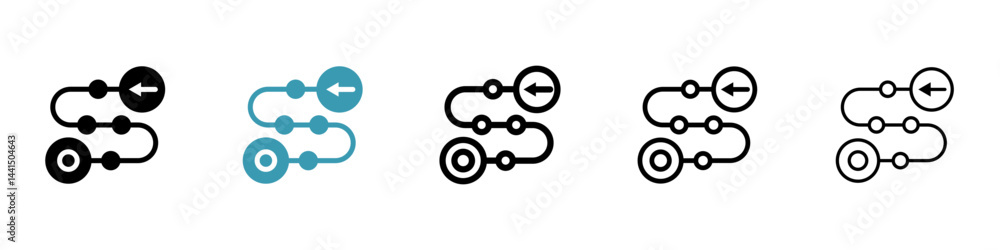 Poster project development road mapping icon vector simple design