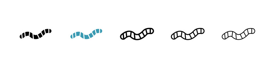 Worm icon vector simple design