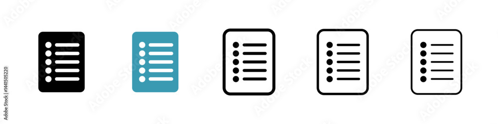 Poster table of contents icon vector simple design