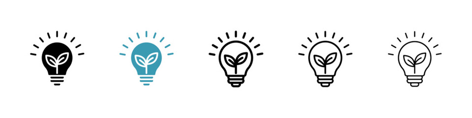 Sustainable ecological energy icon vector simple design