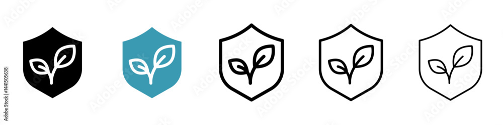 Poster save environment icon vector simple design