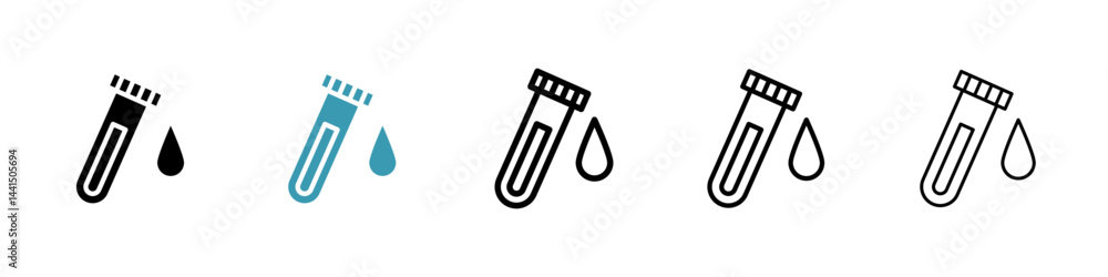 Poster sample icon vector simple design
