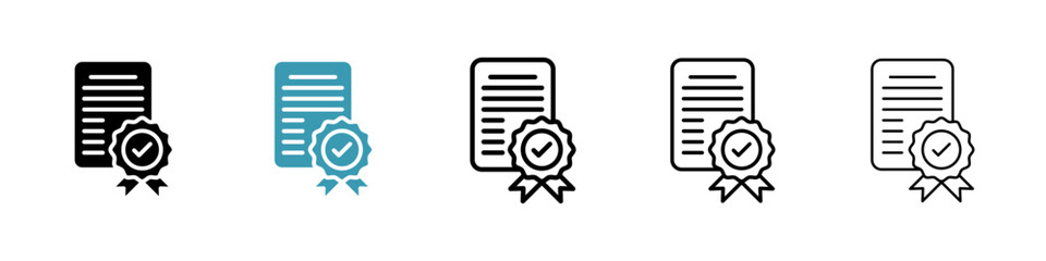 Quality check icon vector simple design