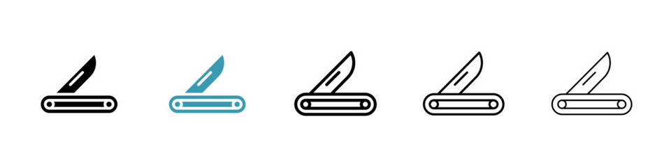 Pocket knife icon vector simple design