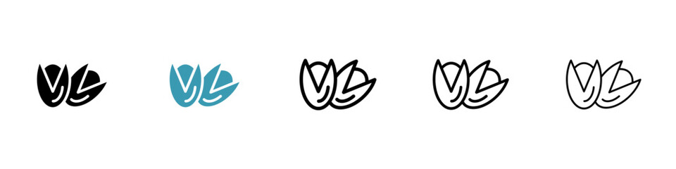 Pistachio icon vector simple design