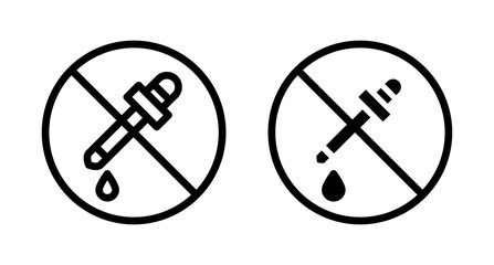 No artificial flavor icon vector simple design