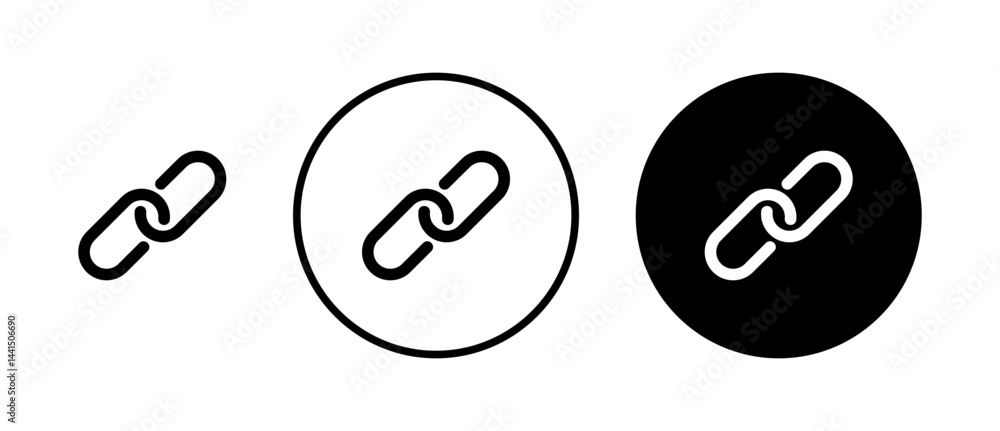 Poster link icon vector simple design