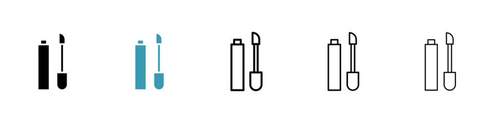 Lip gloss icon vector simple design