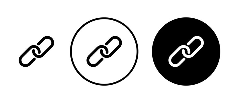 Link icon vector simple design