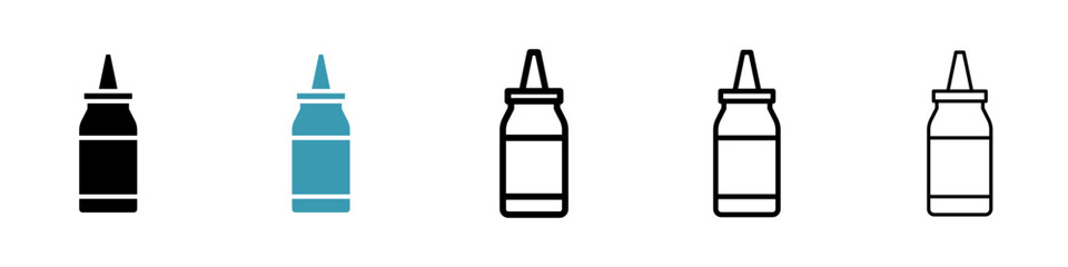 Ketchup icon vector simple design