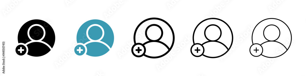 Poster follower icon vector simple design