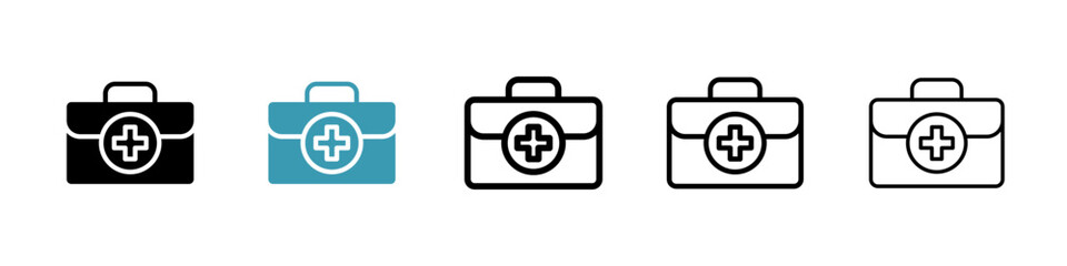 First aid box icon vector simple design