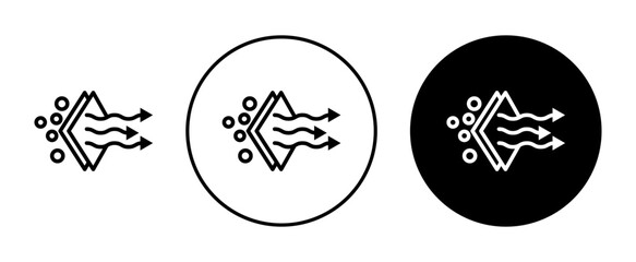 Filtration air icon vector simple design