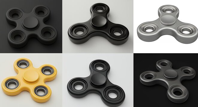 Fidget Spinner Collection Various Colors - Powered by Adobe