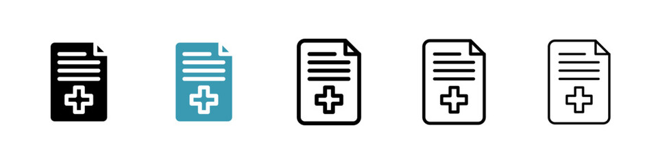 Obraz premium Diagnosis report icon vector simple design