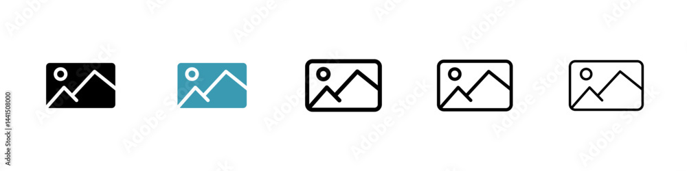 Poster default image icon vector simple design
