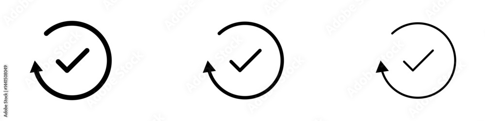 Poster continuous changes icon vector simple design