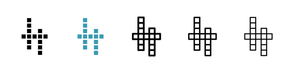 Crossword icon vector simple design