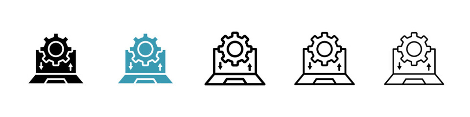 Data Migration icon vector simple design