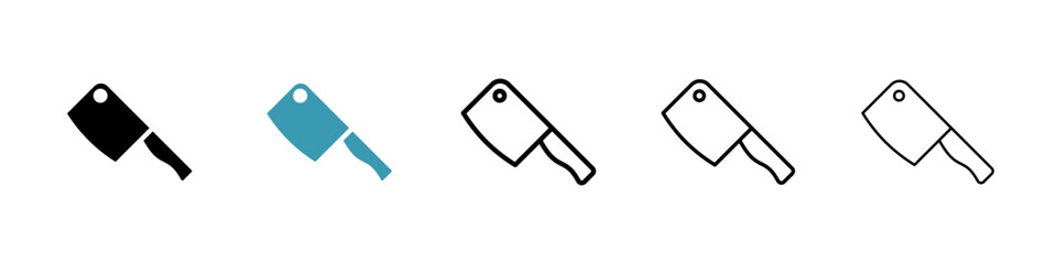 Cleaver for meat icon vector simple design