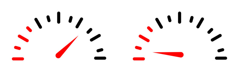 Car fuel indicator icon vector simple design