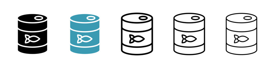 Canned food icon vector simple design