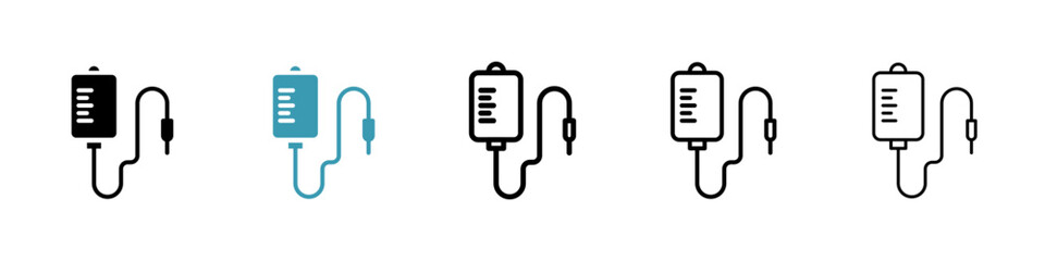 Blood bag icon vector simple design