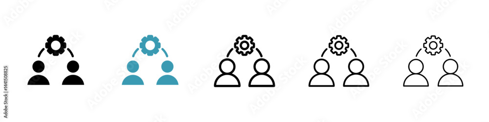 Poster approach icon vector simple design