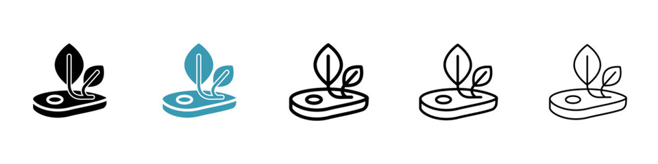 Artificial vegan meat icon vector simple design