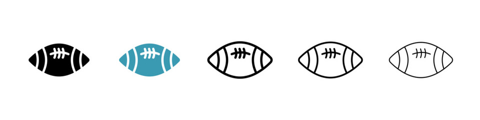 American Football ball icon vector simple design
