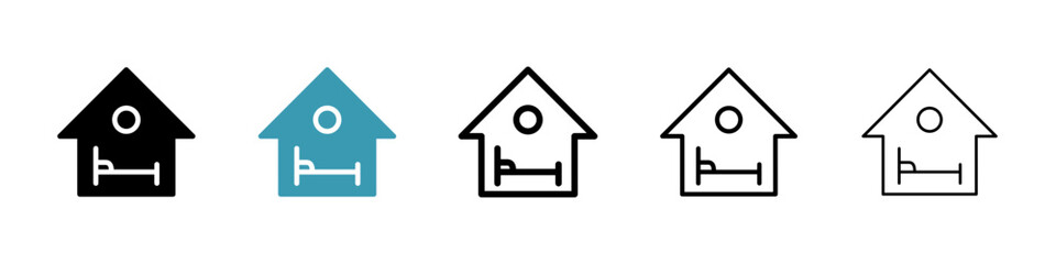 Accommodation icon vector simple design