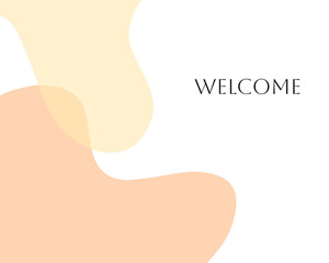 background text welcome hand drawn