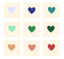 love icon in a box