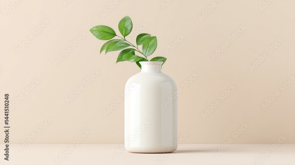 Aufkleber 3d-rendered object symbolizing gmo-free products emphasizing health and nature set against minimalis