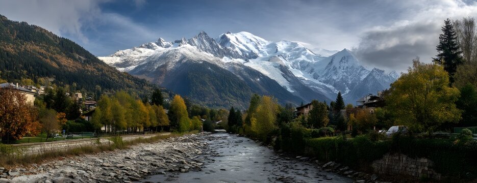 Le Mont-Blanc depuis Passy, France